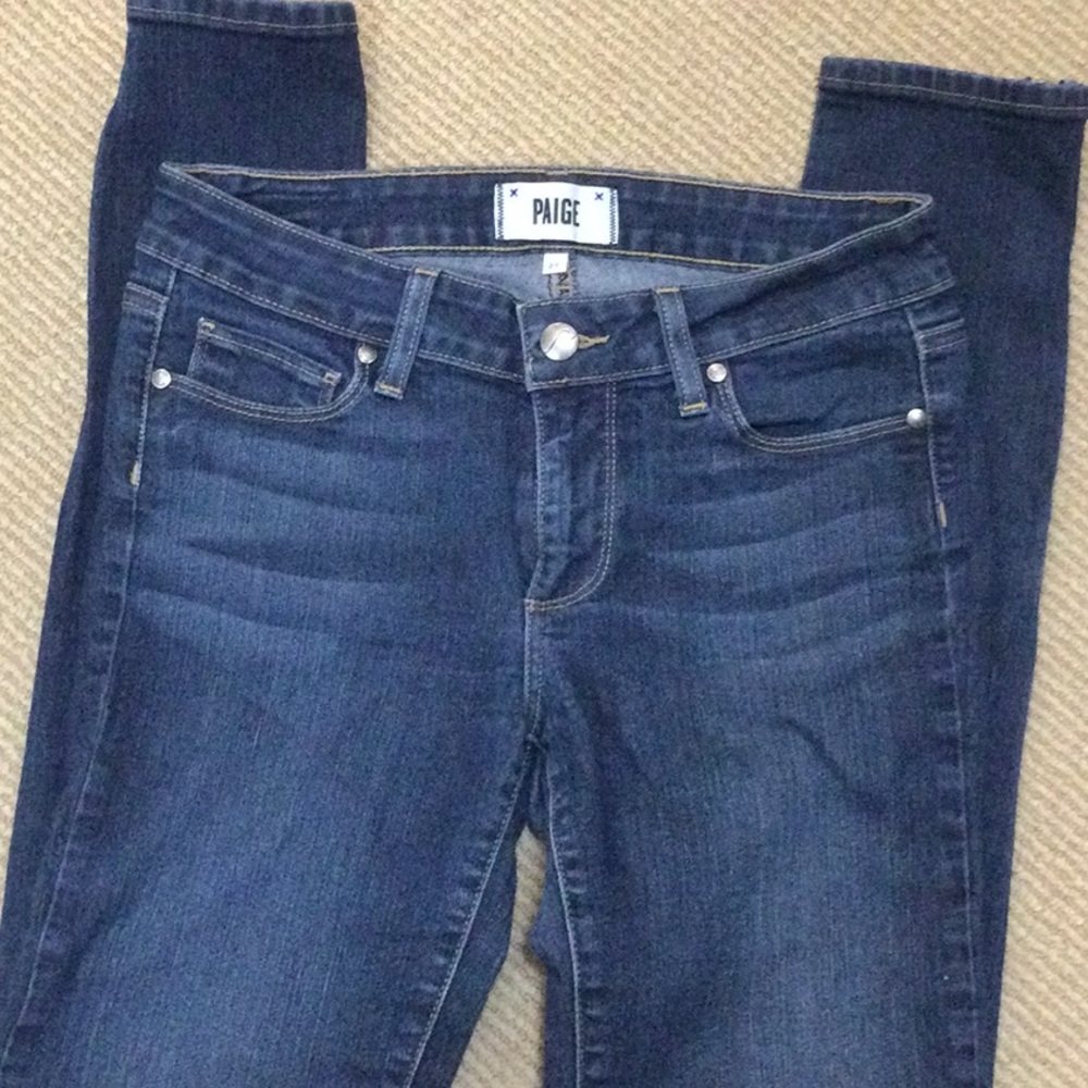 PAIGE zip ankle Jean